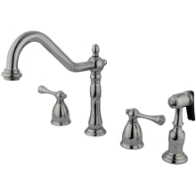 English Country 1.8 GPM Widespread Kitchen Faucet - Includes Side Spray