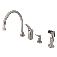 Wyndham 1.8 GPM Widespread Kitchen Faucet - Includes Escutcheon and Side Spray