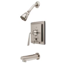 Concord Tub and Shower Trim with Single Function Shower Head, Metal Lever Handle and Valve