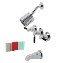 Kaiser Tub and Shower Trim Package with 1.8 GPM Multi Function Shower Head