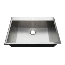 Uptowne 33" Drop In Single Basin Stainless Steel Kitchen Sink