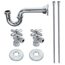 Trimscape Plumbing Supply Kit Combo with P-Trap, Supply Lines, and Dual Handles