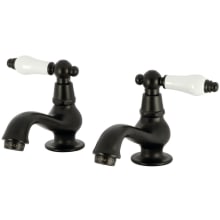 Heritage 1.2 GPM Basin Tap Faucet with Porcelain Lever Handles