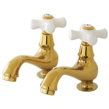 Heritage 1.2 GPM Basin Tap Faucet with Porcelain Cross Handles