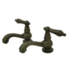 Heritage 1.2 GPM Basin Tap Faucet with Metal Lever Handles