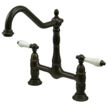 Heritage 1.8 GPM Widespread Bridge Kitchen Faucet - Includes Escutcheon