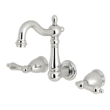 Heritage 1.2 GPM Wall Mounted Widespread Bathroom Faucet