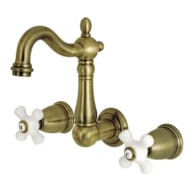 Heritage 1.2 GPM Wall Mounted Widespread Bathroom Faucet