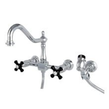 Duchess 1.8 GPM Widespread Bridge Kitchen Faucet - Includes Escutcheon and Side Spray