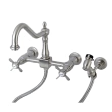 Essex 1.8 GPM Widespread Bridge Kitchen Faucet - Includes Escutcheon and Side Spray