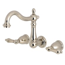 Heritage 1.2 GPM Wall Mounted Widespread Bathroom Faucet