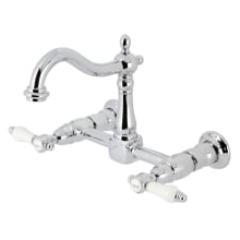 Bel-Air 1.8 GPM Wall Mounted Widespread Bridge Kitchen Faucet