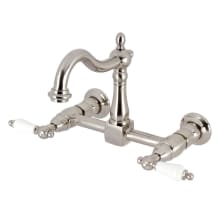 Heritage 1.8 GPM Wall Mounted Widespread Bridge Kitchen Faucet