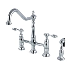 Tudor 1.8 GPM Bridge Kitchen Faucet - Includes Side Spray