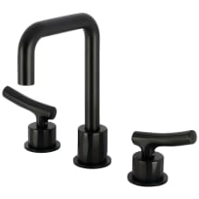 Hallerbos 1.2 GPM Widespread Bathroom Faucet with Push Pop-Up Drain Assembly