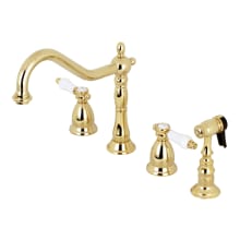 Bel-Air 1.8 GPM Widespread Kitchen Faucet - Includes Escutcheon and Side Spray