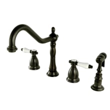 Bel-Air 1.8 GPM Widespread Kitchen Faucet - Includes Escutcheon and Side Spray
