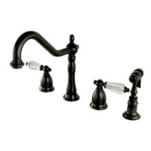Wilshire 1.8 GPM Widespread Kitchen Faucet - Includes Escutcheon and Side Spray