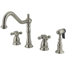 Heritage 1.8 GPM Widespread Kitchen Faucet - Includes Escutcheon and Side Spray