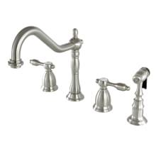 Tudor 1.8 GPM Widespread Kitchen Faucet - Includes Escutcheon and Side Spray