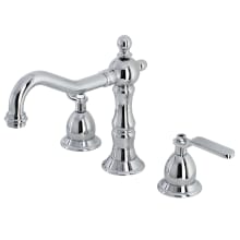 Whitaker 1.2 GPM Deck Mounted Widespread Bathroom Faucet with Pop-Up Drain Assembly