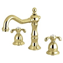 French Country 1.2 GPM Widespread Bathroom Faucet with Pop-Up Drain Assembly