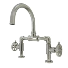 Belknap 1.2 GPM Deck Mounted Bridge Bathroom Faucet with Pop-Up Drain Assembly