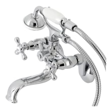 Kingston Wall Mounted Tub Filler with Built-In Diverter – Includes Hand Shower