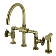 Fuller 1.8 GPM Bridge Kitchen Faucet - Includes Side Spray
