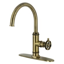 Webb 1.8 GPM Single Hole Kitchen Faucet - Includes Escutcheon and Side Spray