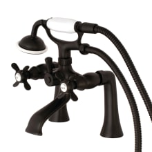 Essex Deck Mounted Clawfoot Tub Filler with Built-In Diverter - Includes Hand Shower