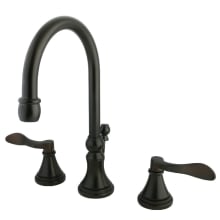 NuFrench 1.2 GPM Widespread Bathroom Faucet with Pop-Up Drain Assembly