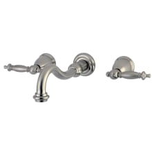 Templeton 1.2 GPM Wall Mounted Widespread Bathroom Faucet