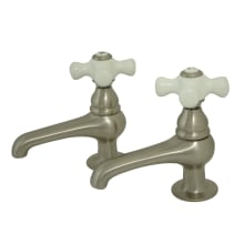 Restoration 1.2 GPM Basin Tap Faucet with Porcelain Cross Handles