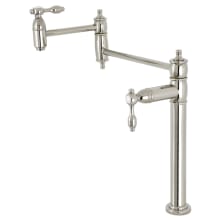 Tudor 3 GPM Single Hole Pot Filler with Lever Handles