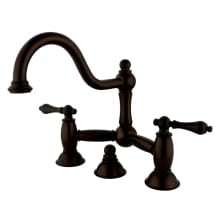 Restoration 1.2 GPM Bridge, Widespread Bathroom Faucet with Pop-Up Drain Assembly