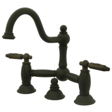 Restoration 1.2 GPM Bridge, Widespread Bathroom Faucet with Pop-Up Drain Assembly