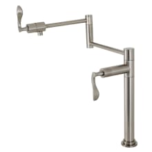 Century 3 GPM Single Hole Pot Filler with Lever Handles