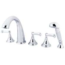 Royale Deck Mounted Roman Tub Filler with Built-In Diverter - Includes Hand Shower