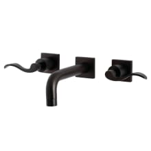 NuWave 1.2 GPM Wall Mounted Widespread Bathroom Faucet