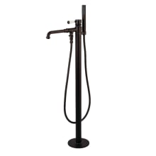 Paris Floor Mounted Tub Filler with Built-In Diverter – Includes Hand Shower