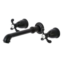 French Country 1.2 GPM Wall Mounted Widespread Bathroom Faucet