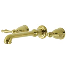 Naples 1.2 GPM Wall Mounted Widespread Bathroom Faucet
