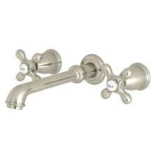 English Country 1.2 GPM Wall Mounted Widespread Bathroom Faucet
