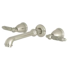 Georgian 1.2 GPM Wall Mounted Widespread Bathroom Faucet