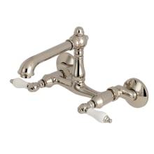 English Country 1.8 GPM Widespread Bridge Kitchen Faucet - Includes Escutcheon