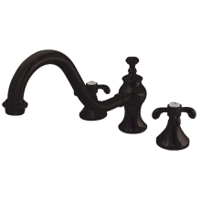 French Country Deck Mounted Roman Tub Filler