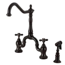 English Country 1.8 GPM 14-1/2" Bridge Kitchen Faucet - Includes Side Spray