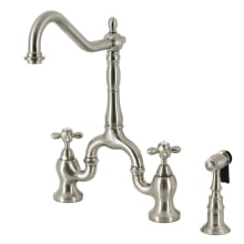 English Country 1.8 GPM 14-1/2" Bridge Kitchen Faucet - Includes Side Spray