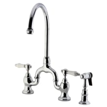Bel-Air 1.8 GPM Bridge Kitchen Faucet - Includes Side Spray